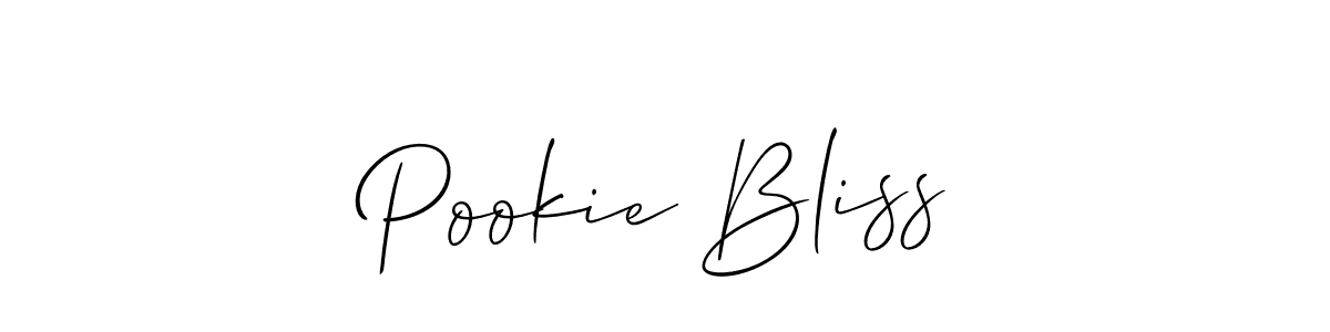 How to make Pookie Bliss name signature. Use Allison_Script style for creating short signs online. This is the latest handwritten sign. Pookie Bliss signature style 2 images and pictures png