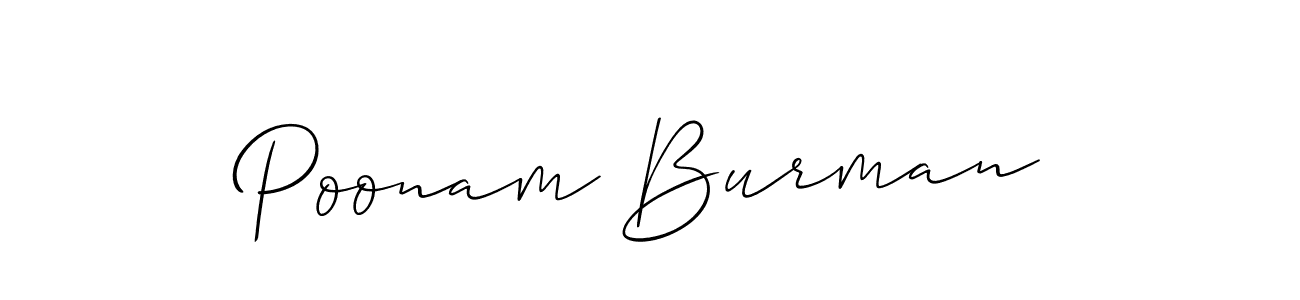 Best and Professional Signature Style for Poonam Burman. Allison_Script Best Signature Style Collection. Poonam Burman signature style 2 images and pictures png