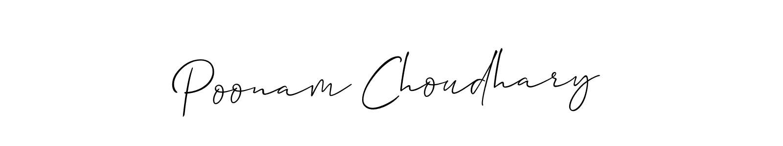 Also You can easily find your signature by using the search form. We will create Poonam Choudhary name handwritten signature images for you free of cost using Allison_Script sign style. Poonam Choudhary signature style 2 images and pictures png