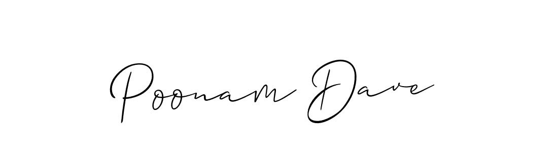You should practise on your own different ways (Allison_Script) to write your name (Poonam Dave) in signature. don't let someone else do it for you. Poonam Dave signature style 2 images and pictures png