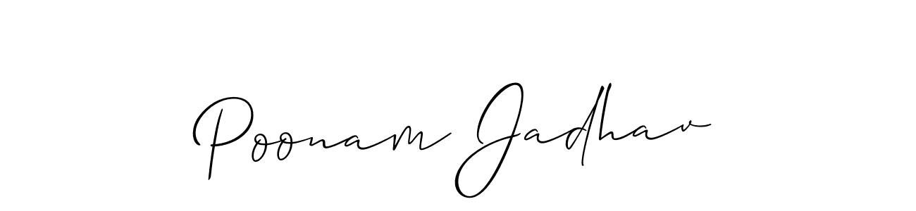 Make a beautiful signature design for name Poonam Jadhav. Use this online signature maker to create a handwritten signature for free. Poonam Jadhav signature style 2 images and pictures png