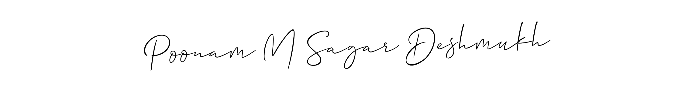 Make a beautiful signature design for name Poonam M Sagar Deshmukh. Use this online signature maker to create a handwritten signature for free. Poonam M Sagar Deshmukh signature style 2 images and pictures png