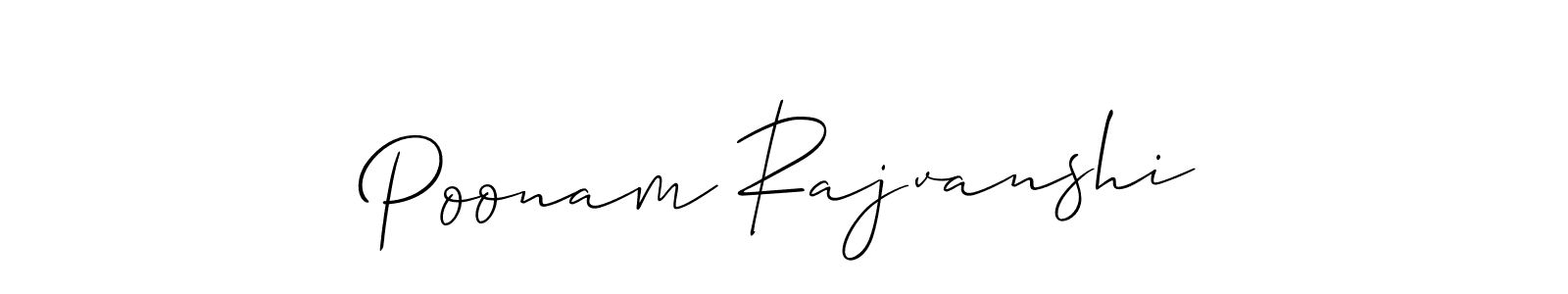 Make a beautiful signature design for name Poonam Rajvanshi. Use this online signature maker to create a handwritten signature for free. Poonam Rajvanshi signature style 2 images and pictures png