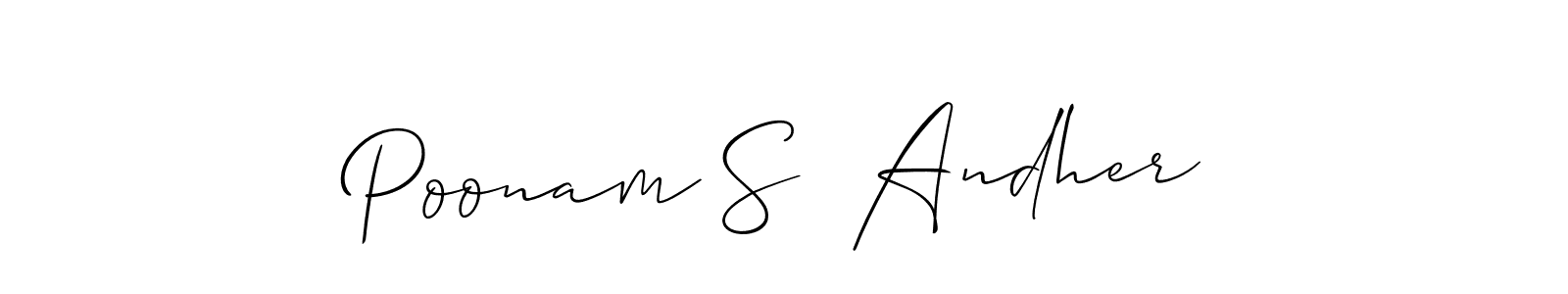 Here are the top 10 professional signature styles for the name Poonam S  Andher. These are the best autograph styles you can use for your name. Poonam S  Andher signature style 2 images and pictures png