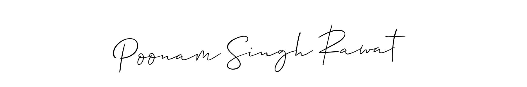 Similarly Allison_Script is the best handwritten signature design. Signature creator online .You can use it as an online autograph creator for name Poonam Singh Rawat. Poonam Singh Rawat signature style 2 images and pictures png