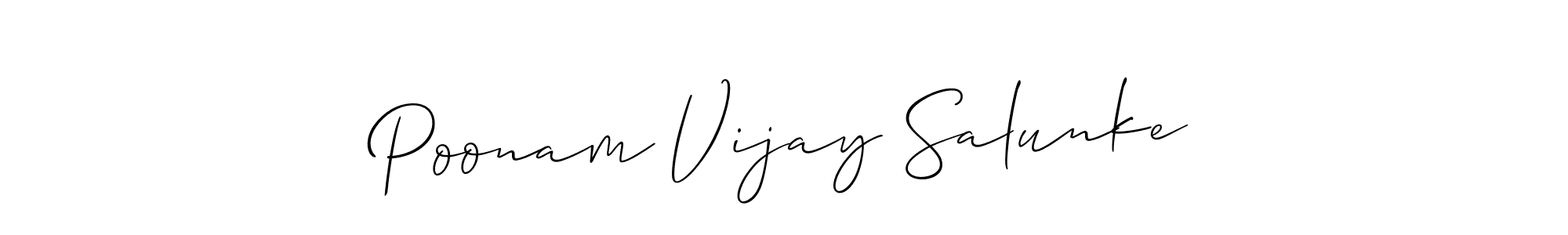 Make a beautiful signature design for name Poonam Vijay Salunke. Use this online signature maker to create a handwritten signature for free. Poonam Vijay Salunke signature style 2 images and pictures png