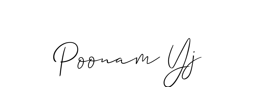 Make a beautiful signature design for name Poonam Yj. Use this online signature maker to create a handwritten signature for free. Poonam Yj signature style 2 images and pictures png