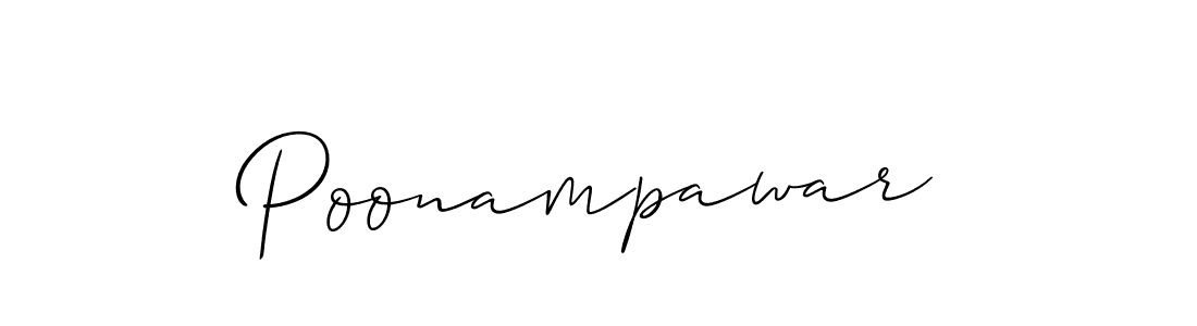 Best and Professional Signature Style for Poonampawar. Allison_Script Best Signature Style Collection. Poonampawar signature style 2 images and pictures png