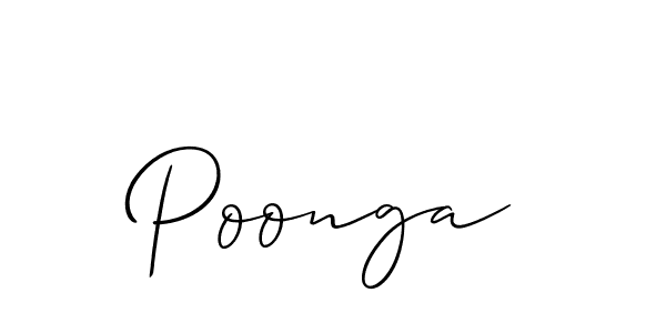 Allison_Script is a professional signature style that is perfect for those who want to add a touch of class to their signature. It is also a great choice for those who want to make their signature more unique. Get Poonga name to fancy signature for free. Poonga signature style 2 images and pictures png