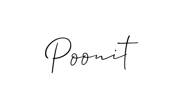 Similarly Allison_Script is the best handwritten signature design. Signature creator online .You can use it as an online autograph creator for name Poonit. Poonit signature style 2 images and pictures png