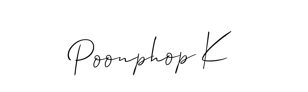 You can use this online signature creator to create a handwritten signature for the name Poonphop K. This is the best online autograph maker. Poonphop K signature style 2 images and pictures png