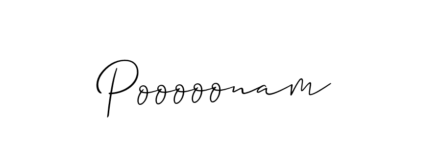 Pooooonam stylish signature style. Best Handwritten Sign (Allison_Script) for my name. Handwritten Signature Collection Ideas for my name Pooooonam. Pooooonam signature style 2 images and pictures png