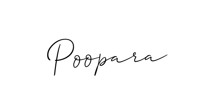 How to Draw Poopara signature style? Allison_Script is a latest design signature styles for name Poopara. Poopara signature style 2 images and pictures png