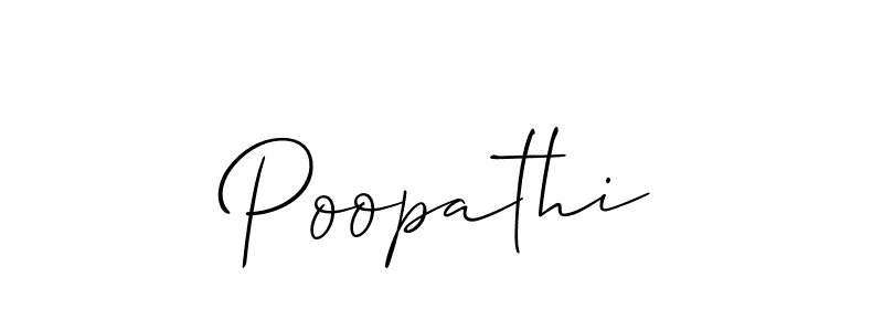 Make a beautiful signature design for name Poopathi. Use this online signature maker to create a handwritten signature for free. Poopathi signature style 2 images and pictures png