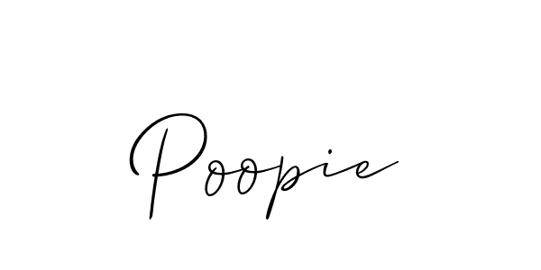 Make a short Poopie signature style. Manage your documents anywhere anytime using Allison_Script. Create and add eSignatures, submit forms, share and send files easily. Poopie signature style 2 images and pictures png