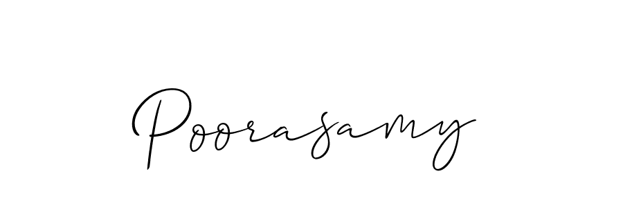 How to Draw Poorasamy signature style? Allison_Script is a latest design signature styles for name Poorasamy. Poorasamy signature style 2 images and pictures png