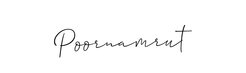 Make a beautiful signature design for name Poornamrut. Use this online signature maker to create a handwritten signature for free. Poornamrut signature style 2 images and pictures png