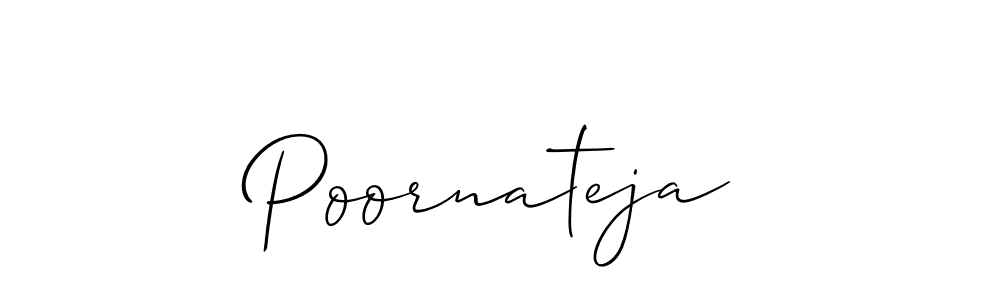 Here are the top 10 professional signature styles for the name Poornateja. These are the best autograph styles you can use for your name. Poornateja signature style 2 images and pictures png