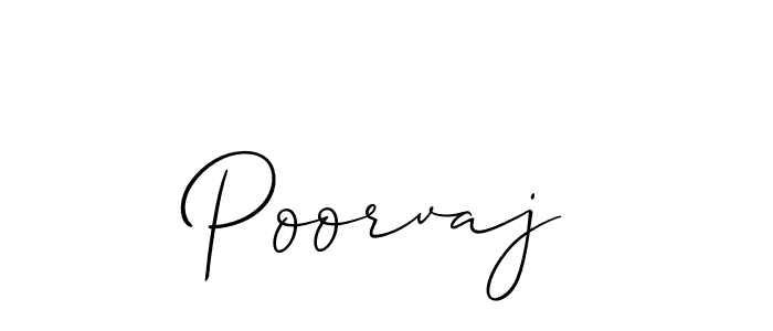 You can use this online signature creator to create a handwritten signature for the name Poorvaj. This is the best online autograph maker. Poorvaj signature style 2 images and pictures png