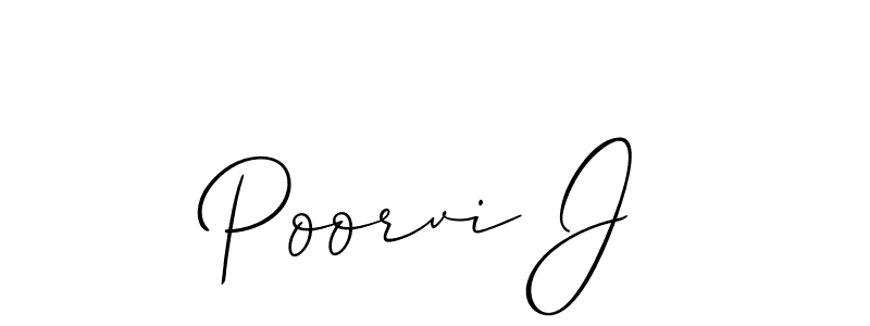 Make a short Poorvi J signature style. Manage your documents anywhere anytime using Allison_Script. Create and add eSignatures, submit forms, share and send files easily. Poorvi J signature style 2 images and pictures png