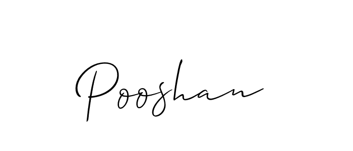 It looks lik you need a new signature style for name Pooshan. Design unique handwritten (Allison_Script) signature with our free signature maker in just a few clicks. Pooshan signature style 2 images and pictures png