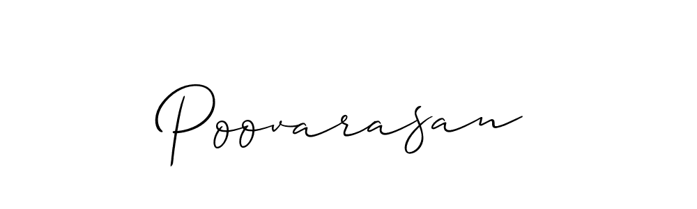 Poovarasan stylish signature style. Best Handwritten Sign (Allison_Script) for my name. Handwritten Signature Collection Ideas for my name Poovarasan. Poovarasan signature style 2 images and pictures png