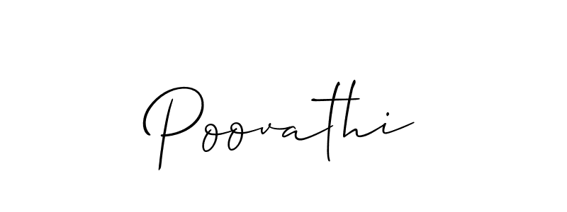 if you are searching for the best signature style for your name Poovathi. so please give up your signature search. here we have designed multiple signature styles  using Allison_Script. Poovathi signature style 2 images and pictures png