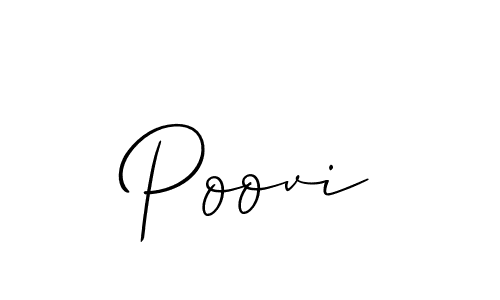 Make a beautiful signature design for name Poovi. Use this online signature maker to create a handwritten signature for free. Poovi signature style 2 images and pictures png