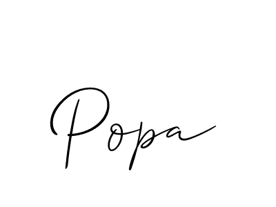 Best and Professional Signature Style for Popa. Allison_Script Best Signature Style Collection. Popa signature style 2 images and pictures png