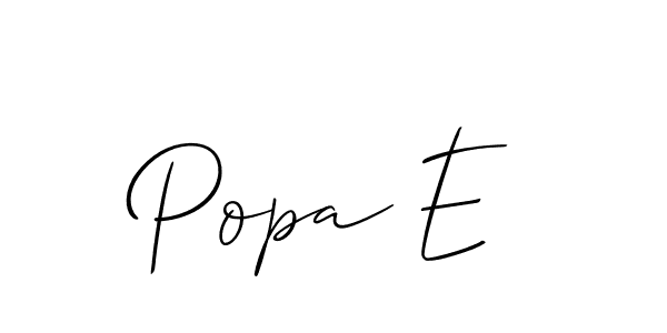 This is the best signature style for the Popa E name. Also you like these signature font (Allison_Script). Mix name signature. Popa E signature style 2 images and pictures png