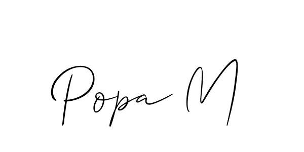 Make a short Popa M signature style. Manage your documents anywhere anytime using Allison_Script. Create and add eSignatures, submit forms, share and send files easily. Popa M signature style 2 images and pictures png