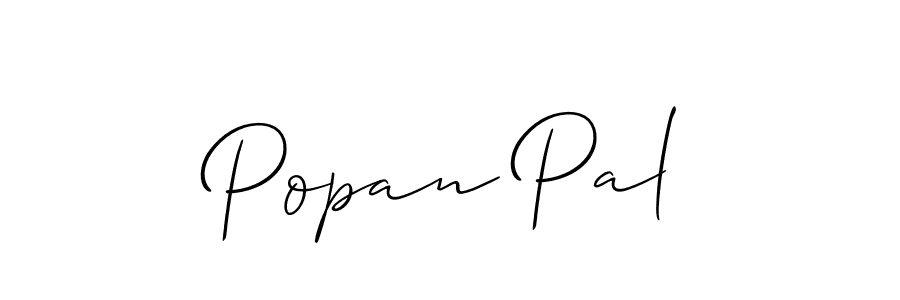 Design your own signature with our free online signature maker. With this signature software, you can create a handwritten (Allison_Script) signature for name Popan Pal. Popan Pal signature style 2 images and pictures png