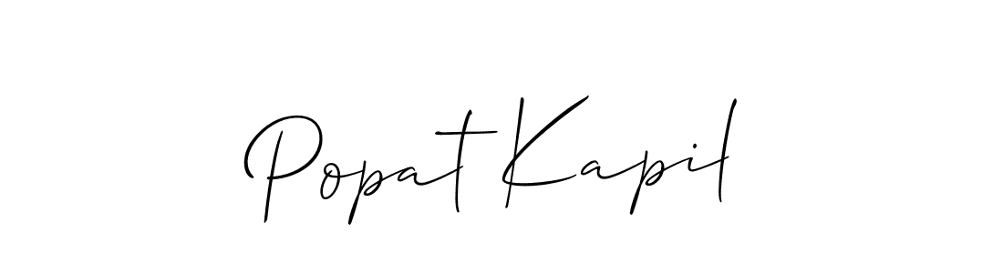 Check out images of Autograph of Popat Kapil name. Actor Popat Kapil Signature Style. Allison_Script is a professional sign style online. Popat Kapil signature style 2 images and pictures png