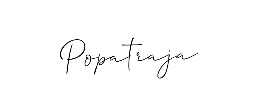 Make a beautiful signature design for name Popatraja. With this signature (Allison_Script) style, you can create a handwritten signature for free. Popatraja signature style 2 images and pictures png