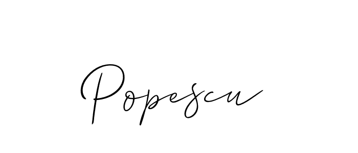 Best and Professional Signature Style for Popescu. Allison_Script Best Signature Style Collection. Popescu signature style 2 images and pictures png