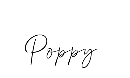 How to make Poppy name signature. Use Allison_Script style for creating short signs online. This is the latest handwritten sign. Poppy signature style 2 images and pictures png