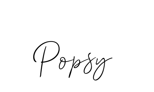 How to make Popsy name signature. Use Allison_Script style for creating short signs online. This is the latest handwritten sign. Popsy signature style 2 images and pictures png