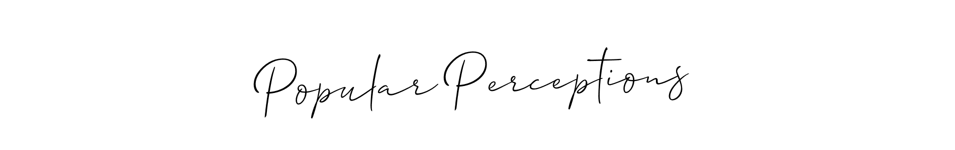 Similarly Allison_Script is the best handwritten signature design. Signature creator online .You can use it as an online autograph creator for name Popular Perceptions. Popular Perceptions signature style 2 images and pictures png