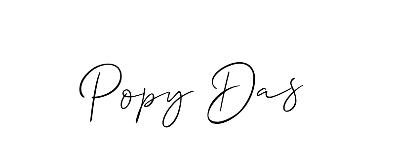 You should practise on your own different ways (Allison_Script) to write your name (Popy Das) in signature. don't let someone else do it for you. Popy Das signature style 2 images and pictures png