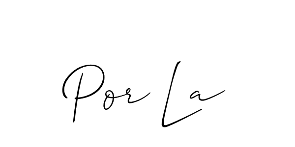 You can use this online signature creator to create a handwritten signature for the name Por La. This is the best online autograph maker. Por La signature style 2 images and pictures png