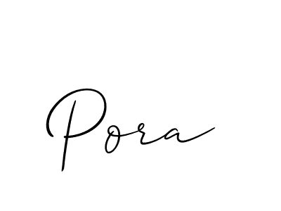 How to make Pora name signature. Use Allison_Script style for creating short signs online. This is the latest handwritten sign. Pora signature style 2 images and pictures png