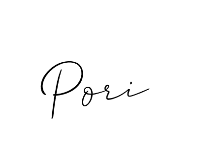Pori stylish signature style. Best Handwritten Sign (Allison_Script) for my name. Handwritten Signature Collection Ideas for my name Pori. Pori signature style 2 images and pictures png