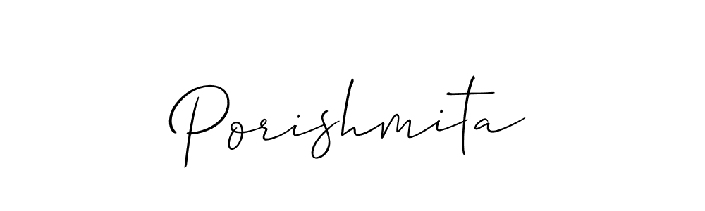 How to make Porishmita signature? Allison_Script is a professional autograph style. Create handwritten signature for Porishmita name. Porishmita signature style 2 images and pictures png