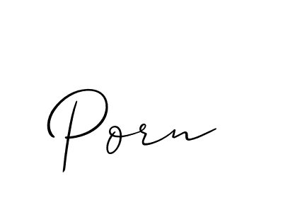 Design your own signature with our free online signature maker. With this signature software, you can create a handwritten (Allison_Script) signature for name Porn. Porn signature style 2 images and pictures png