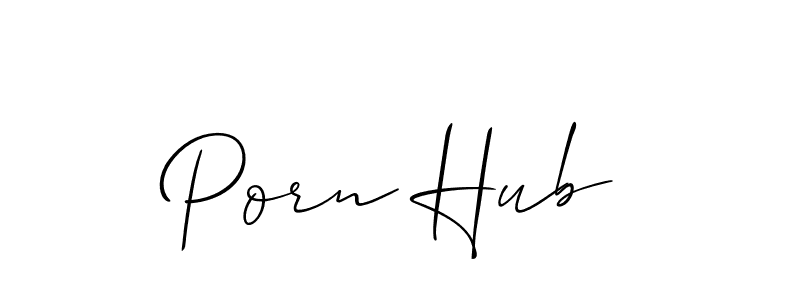 Make a beautiful signature design for name Porn Hub. With this signature (Allison_Script) style, you can create a handwritten signature for free. Porn Hub signature style 2 images and pictures png