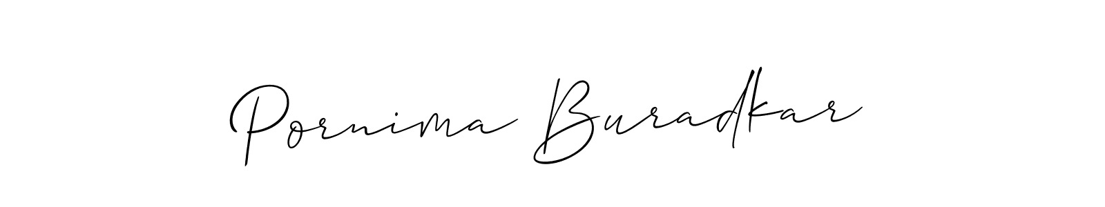 Check out images of Autograph of Pornima Buradkar name. Actor Pornima Buradkar Signature Style. Allison_Script is a professional sign style online. Pornima Buradkar signature style 2 images and pictures png