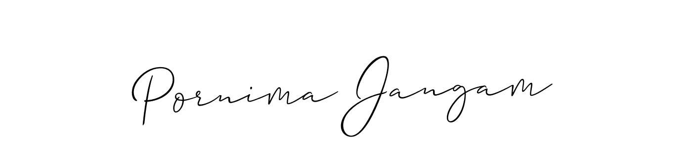 Make a beautiful signature design for name Pornima Jangam. Use this online signature maker to create a handwritten signature for free. Pornima Jangam signature style 2 images and pictures png