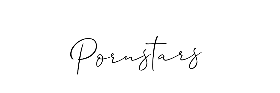 Create a beautiful signature design for name Pornstars. With this signature (Allison_Script) fonts, you can make a handwritten signature for free. Pornstars signature style 2 images and pictures png