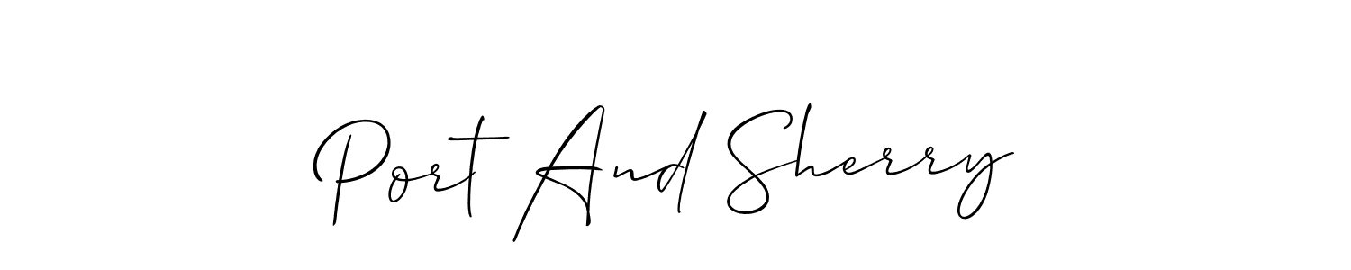 Here are the top 10 professional signature styles for the name Port And Sherry. These are the best autograph styles you can use for your name. Port And Sherry signature style 2 images and pictures png