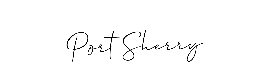 Make a beautiful signature design for name Port Sherry. Use this online signature maker to create a handwritten signature for free. Port Sherry signature style 2 images and pictures png